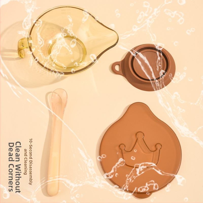 Set posudica za hranjenje bebe sa žličicom – materijali: Tritan, silikon, PP; pogodno od 3 mjeseca; stil: svježe i slatko; marka Colorful Childhood