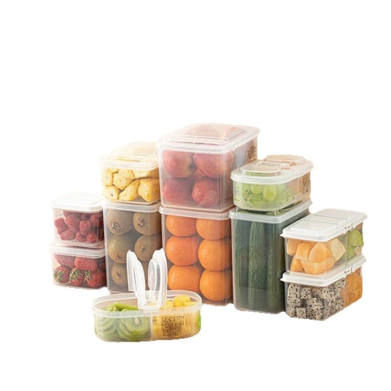 Кутия за обяд, пластмасова, правоъгълна, 301–500 мл, подходяща за микровълнова, устойчива на изтичане, японски стил, покрита