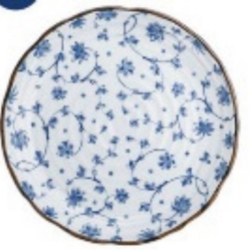 Keramičke zdjele za rižu i juhu, japanskog stila, pod-glazirana dekoracija, cvjetni motiv, pogodno za mikrovalnu