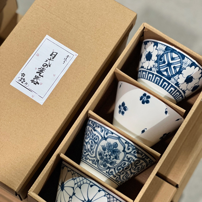 Porcelanska zdjela japanskog stila, okruglog oblika, mikrovalna sigurna, razni uzorci