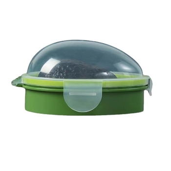 Кутия за съхранение на авокадо с прозрачно капаче, пластмасова квадратна кухненска кутия за съхранение, капацитет под 300 мл