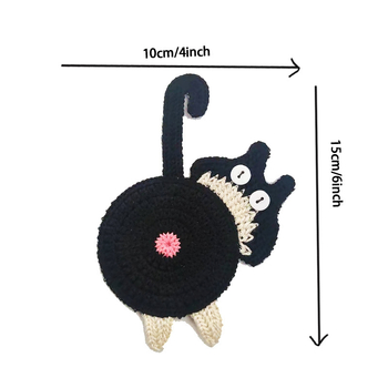 Podmetači za čaše Cat Butt, mačji uzorak, nepravilni oblik, moderni minimalistički stil, bez električne energije