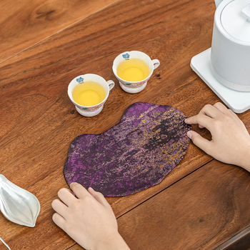 Podmetač za čajni stol s dvostrukom čipkom, debela tkanina, otpornost na opekline