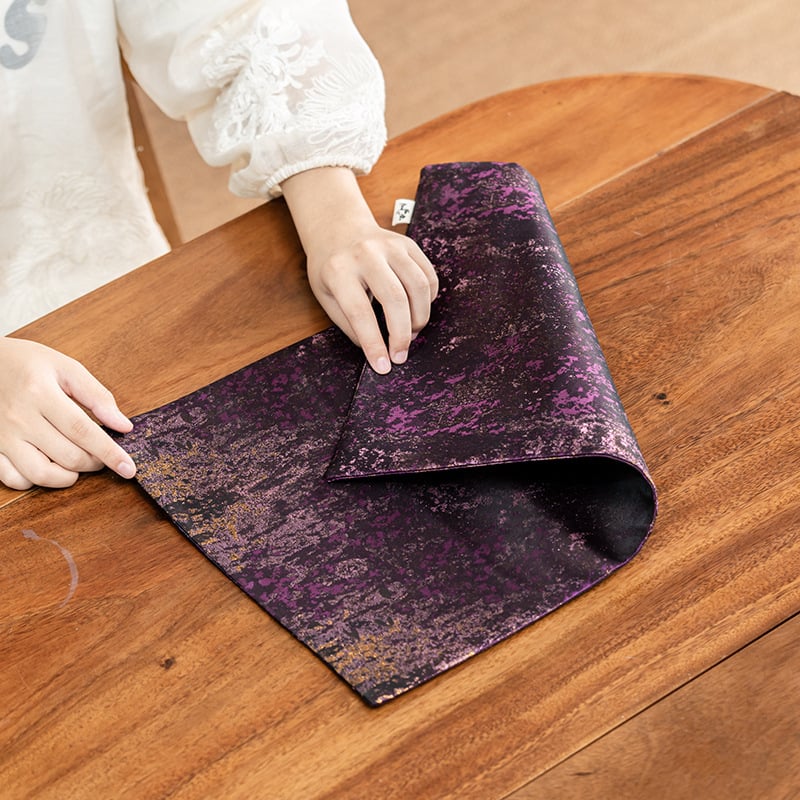 Podmetač za čajni stol s dvostrukom čipkom, debela tkanina, otpornost na opekline