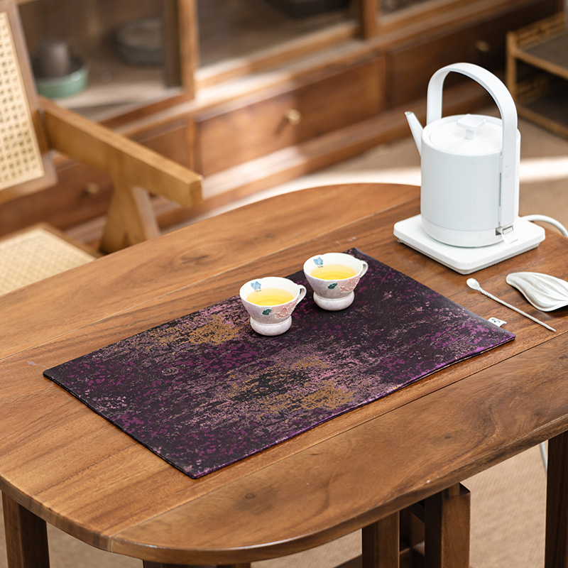 Podmetač za čajni stol s dvostrukom čipkom, debela tkanina, otpornost na opekline