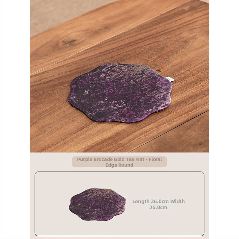 Podmetač za čajni stol s dvostrukom čipkom, debela tkanina, otpornost na opekline