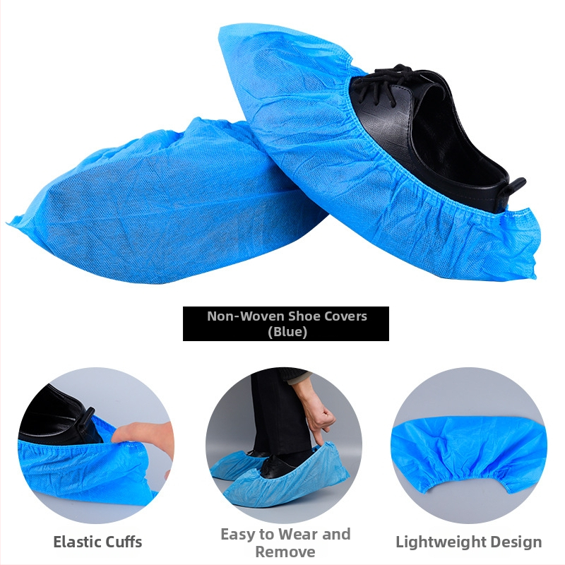 Jednorazové návleky na topánky z netkanej textílie, 30 g, protisklzové, prachotesné, odolné voči opotrebeniu, pre pracoviská