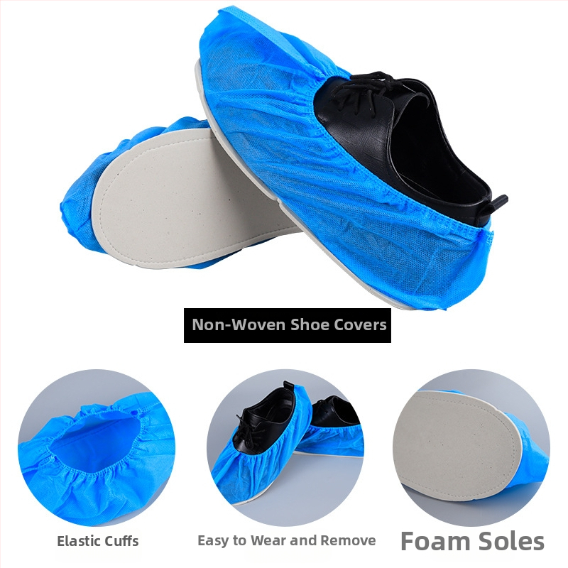 Jednorazové návleky na topánky z netkanej textílie, 30 g, protisklzové, prachotesné, odolné voči opotrebeniu, pre pracoviská