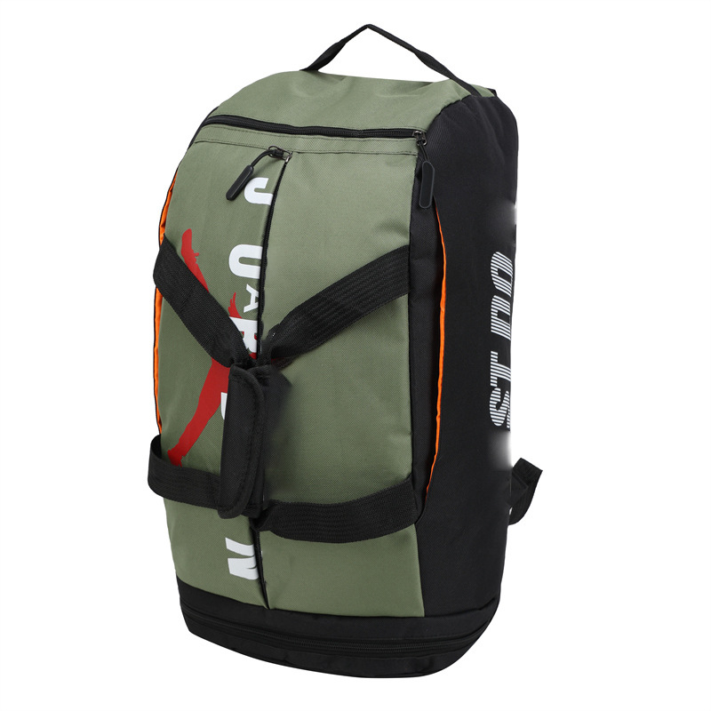 Utazáshoz való hátizsák kettős vállpánttal — nylon, 20–35 L, cipzáras nyitás, belső cipzáras zseb, logó nyomtatás, testreszabás elérhető, utcai stílus