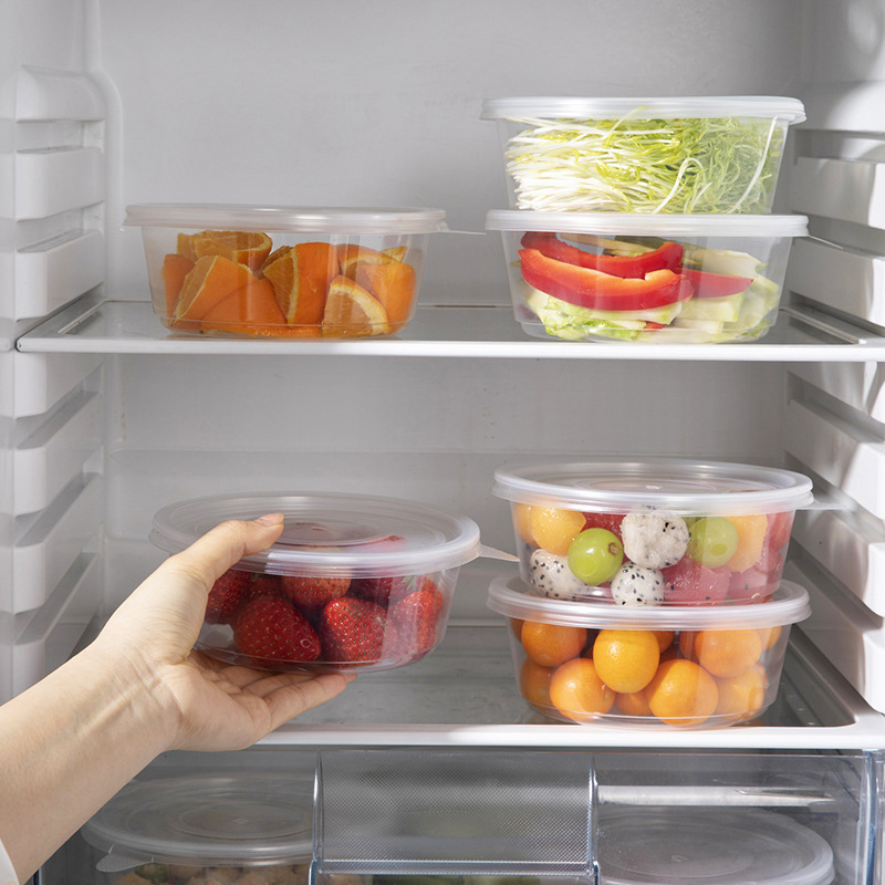 Beautiful and Elegant еднократна кръгла PP кутия за обяд с капак, подходяща за къмпинг, микровълнова безопасна