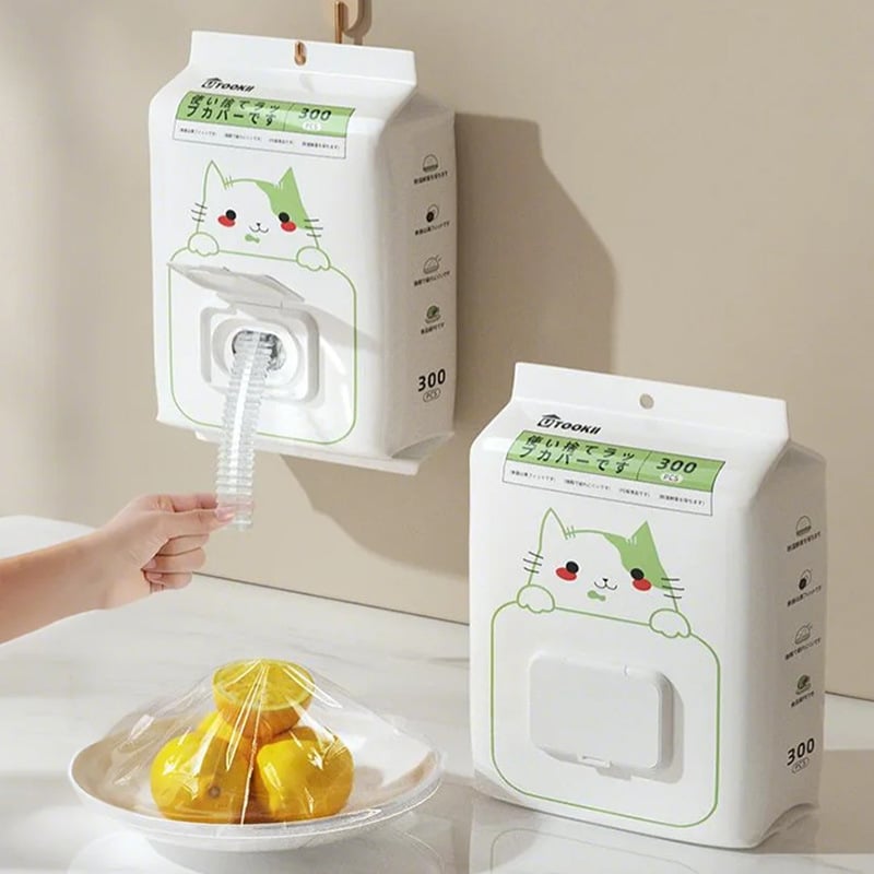 Еднократна покривка за свежест на храните с издърпващ се дизайн за купи и чинии – хранителна пластмаса, прахоустойчива, 60 бр. в кутия