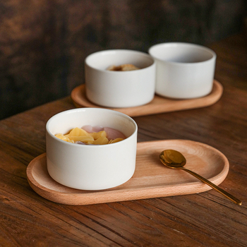 Porcelanska zdjela - okrugli oblik, jednostavan dizajn, podglazurna obrada, mikrovalna kompatibilnost