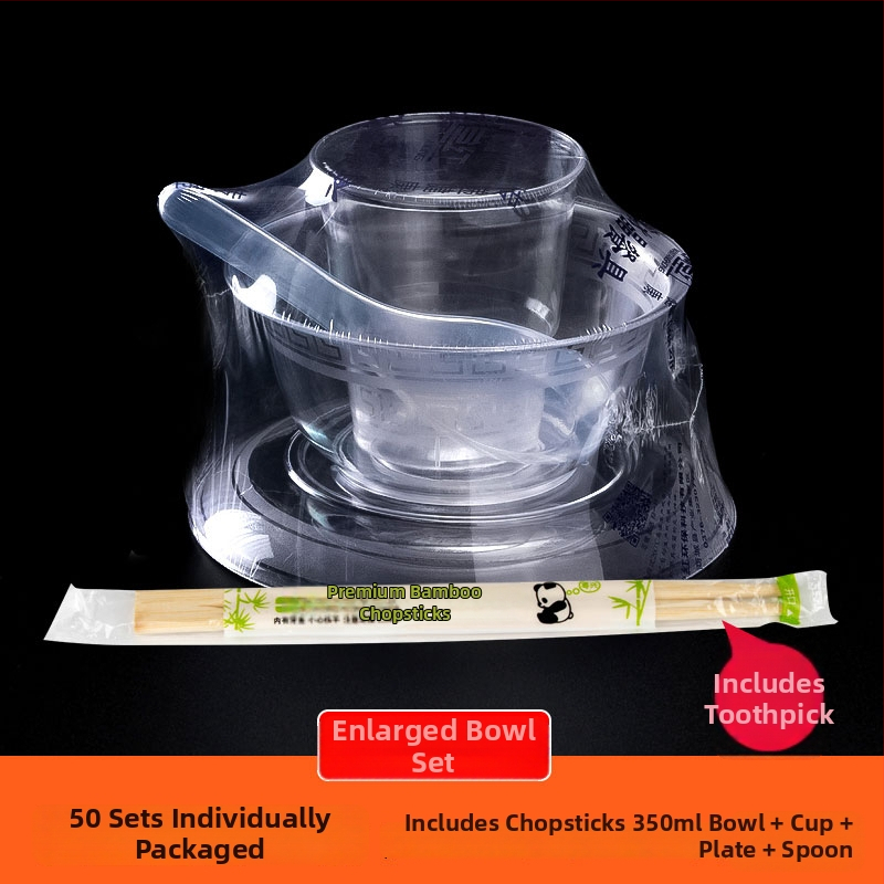 Jednorazová krištáľová misa, plast vhodný pre potraviny, prispôsobiteľná, nerozložiteľná