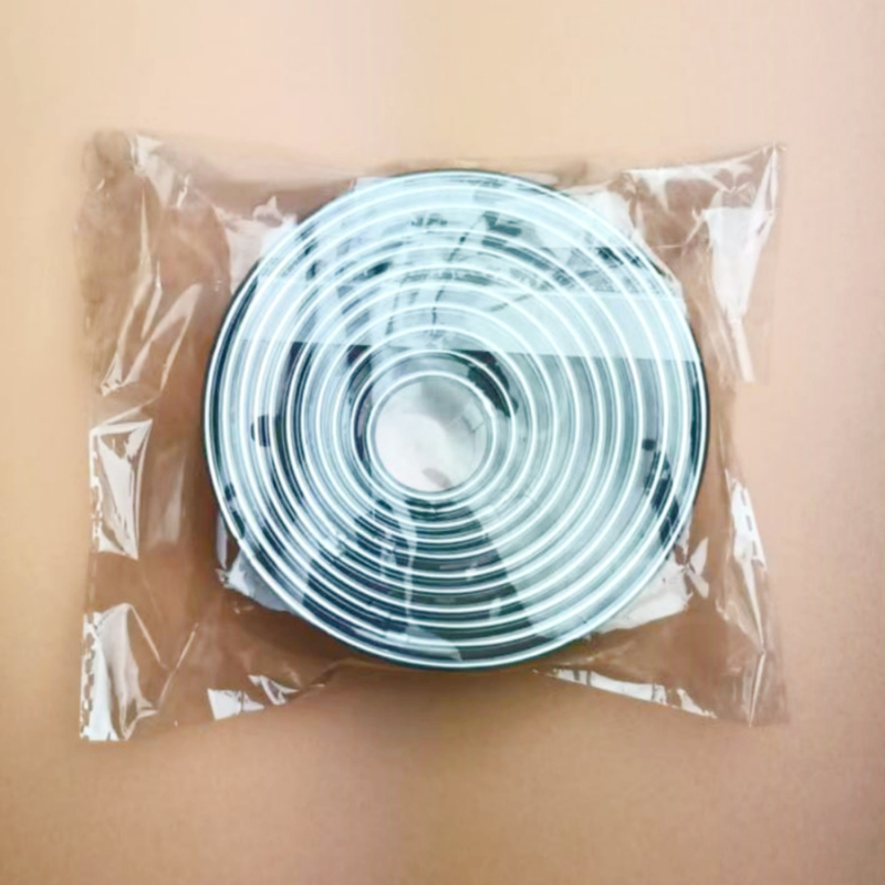 11-dijelni set od nehrđajućeg čelika kružnih kalupa za mousse, tortu i kekse