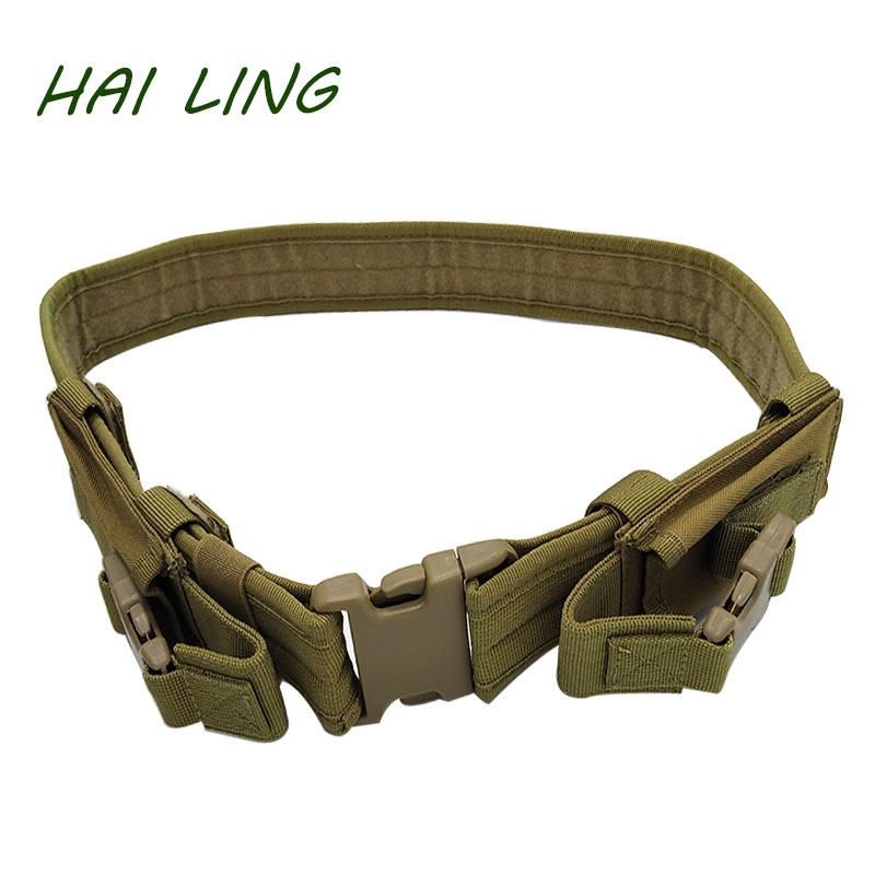 Taktiskā josta ārējai aprīkojumam — 600D neilons; plastmasas sprādze; aizvērums ar sprādzi; platums 2–4 cm; roku darbs