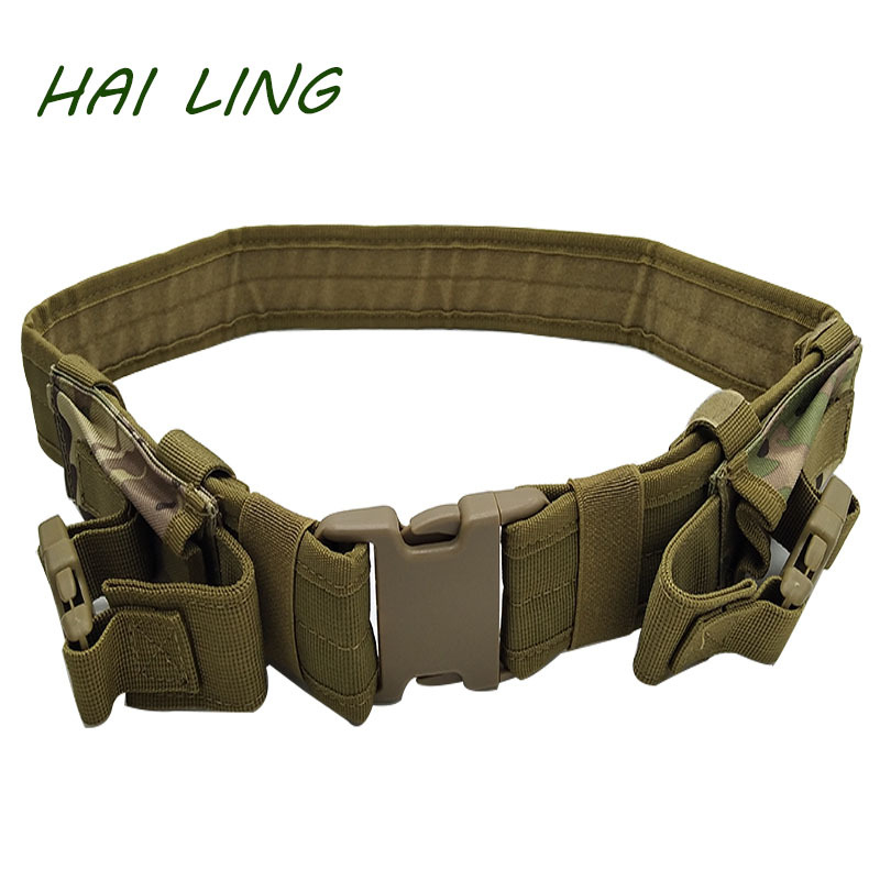 Taktiskā josta ārējai aprīkojumam — 600D neilons; plastmasas sprādze; aizvērums ar sprādzi; platums 2–4 cm; roku darbs