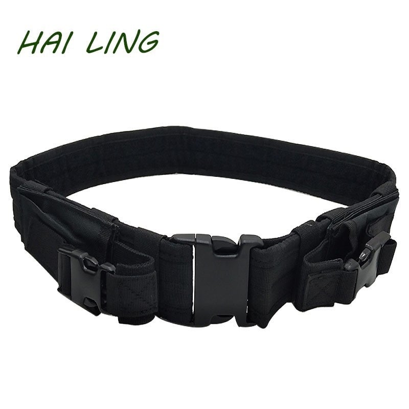 Taktiskā josta ārējai aprīkojumam — 600D neilons; plastmasas sprādze; aizvērums ar sprādzi; platums 2–4 cm; roku darbs