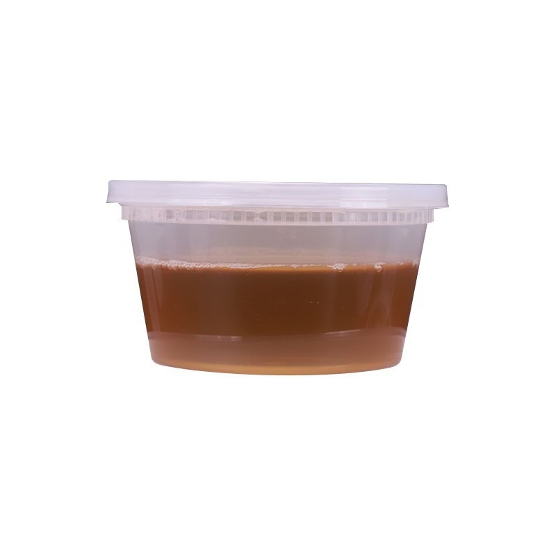 Еднократна пластмасова купа с капак за запечатано хранене за разнос; непроливна чаша за супа; кутия за десерт с четири плодове; срок на годност 3 години; марка Famous Glory