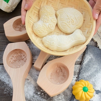 Kružna silikon forma za pečenje | za parene buns, mooncakes i kolače | kineski stil