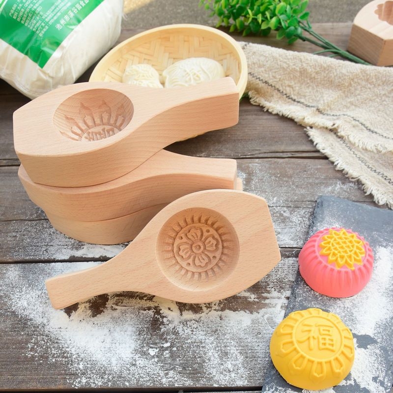 Kružna silikon forma za pečenje | za parene buns, mooncakes i kolače | kineski stil