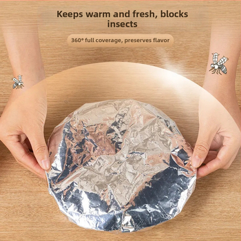 Aluminijska folija za hranu s izolacijskim poklopcem za kuhinju
