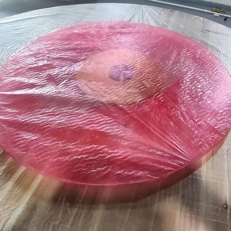 Jednokratni okrugli stolnjak, vodootporan i otporan na masnoću, debeli plastični film, za kampiranje i piknik.