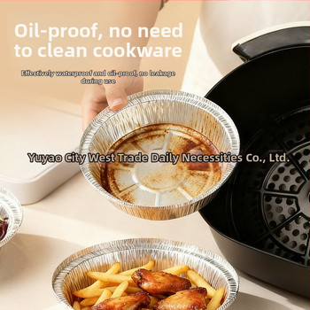 Jednokratna posuda od aluminijske folije za air fryer – prilagodljiva, biološki razgradiva