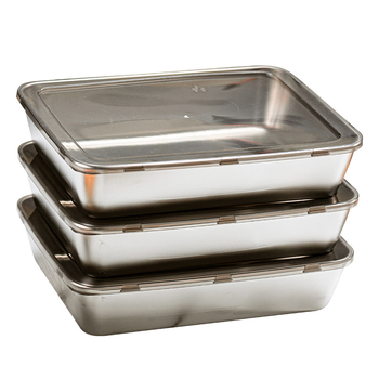 Pravokutna kutija za očuvanje svježine sa poklopcem, materijal 201 elektrolitski, kapacitet 1–2 L, zadržava toplinu