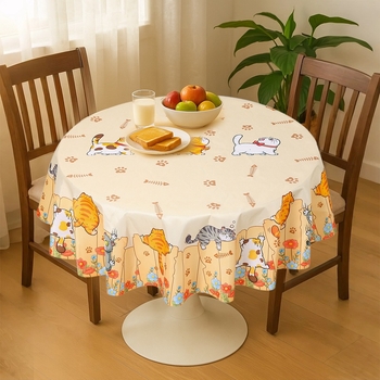 Jednokratni stolni ubrus s crtanim mačkom, materijal tkanina, debljina 1, moguć tisak logotipa, prilagodba