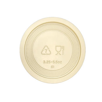 Екологично биоразградими еднократни чаши за сосове със запечатан капак, подходящи за микровълнова печка, от царевично нишесте