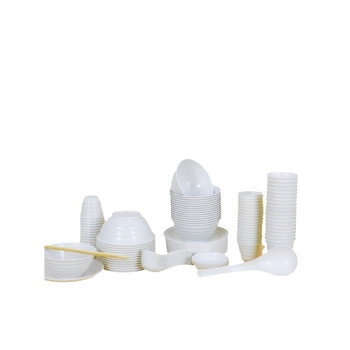 Jednokratni set posuđa od pšenične slame: zdjelice i štapići za jelo, kineski stil, 20 paketa u kutiji