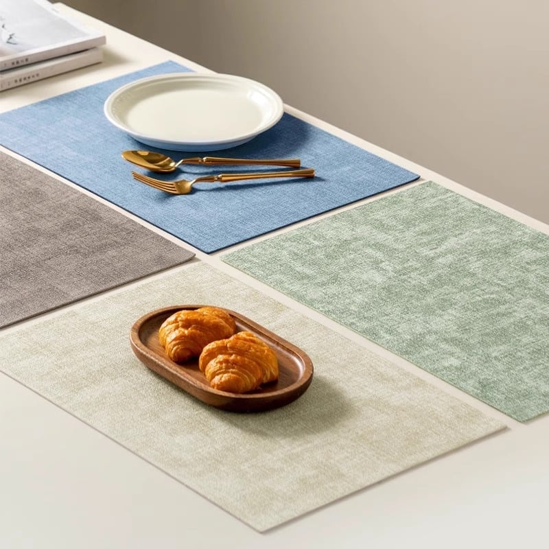 Kožni podmetač za stol, nordijski stil, kvadratni oblik, jednobojna, Longyao, proljeće 2025 izlazak