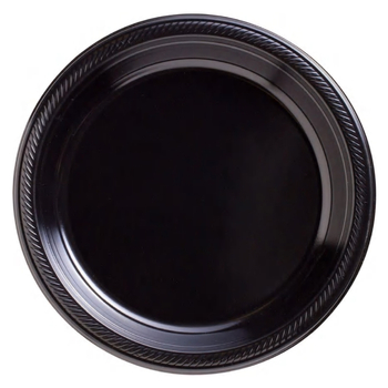 Σετ μιας χρήσης πλαστικά πιάτα για πάρτι με μονόχρωμο σχέδιο, στρογγυλά πιάτα, εξυπηρετούν 20 καλεσμένους, συσκευασία 20 τεμάχια, δυνατότητα προσαρμογής