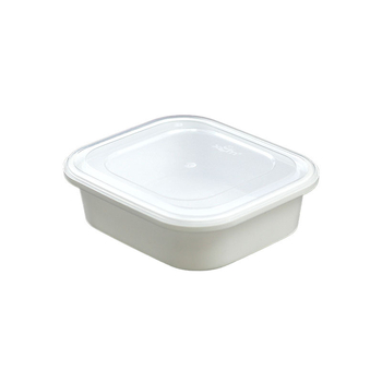 Kutija za obrok s čvrstim poklopcem, jednokratna, plastična, mikrovalna kompatibilna, paket od 240 komada