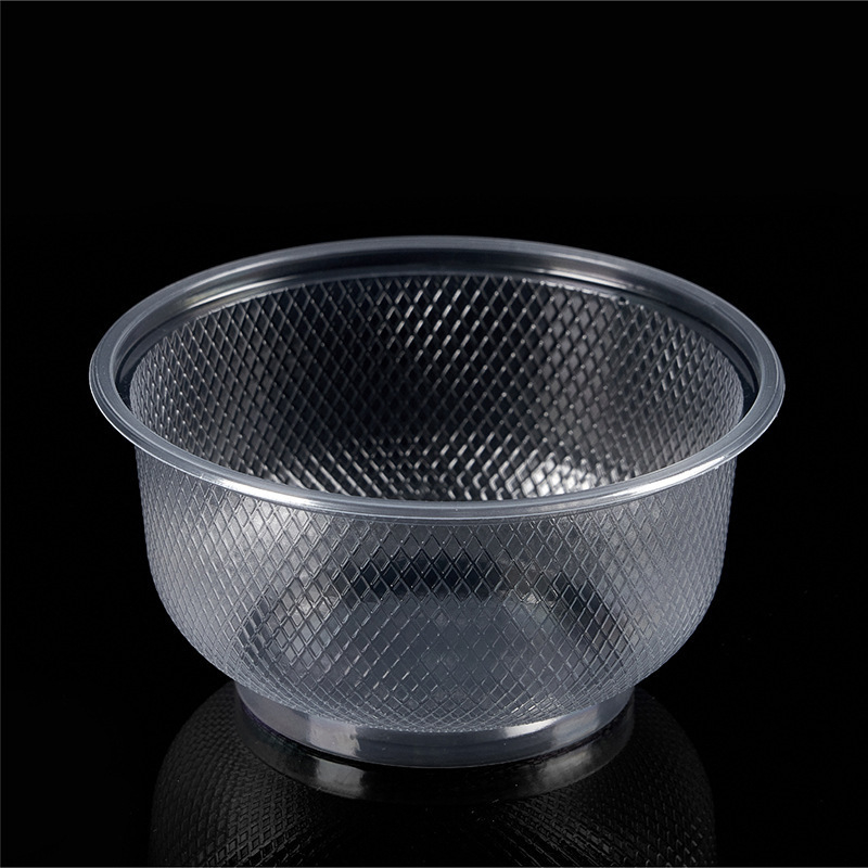 Boluri de plastic de unică folosință, 400 ml capacitate, formă rotundă, material plastic, cutie cu 36 de bucăți