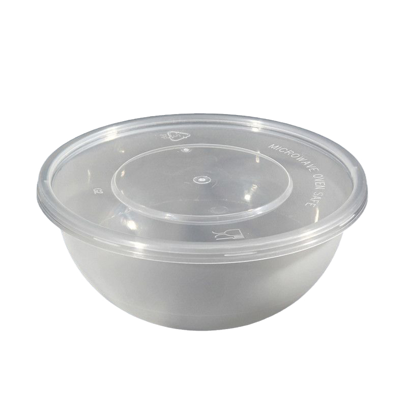 Jednokratna zdjela, kapacitet 650 ml, plastika, okrugli oblik, novi kineski stil