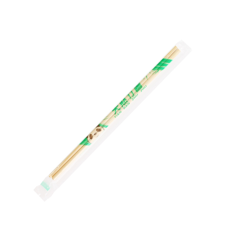 Μίας χρήσεως ξυλάκια μπαμπού για συσκευασία εστιατορίου take-out, ατομικά τυλιγμένα, υγιεινά, μη κατάλληλα για φούρνο μικροκυμάτων, βιοδιασπώμενα.