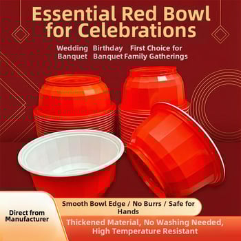 Еднократна пластмасова купа, PP с хранително качество, 20 бр. в опаковка, подходяща за микровълнова, биоразградима, персонализация и печат на лого.