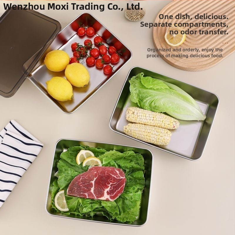 Kutija za knedle od 316‑nehrđajućeg čelika s poklopcem, kapacitet 3,1–4 L, sigurna za zamrzivač i hladnjak, neelektrična