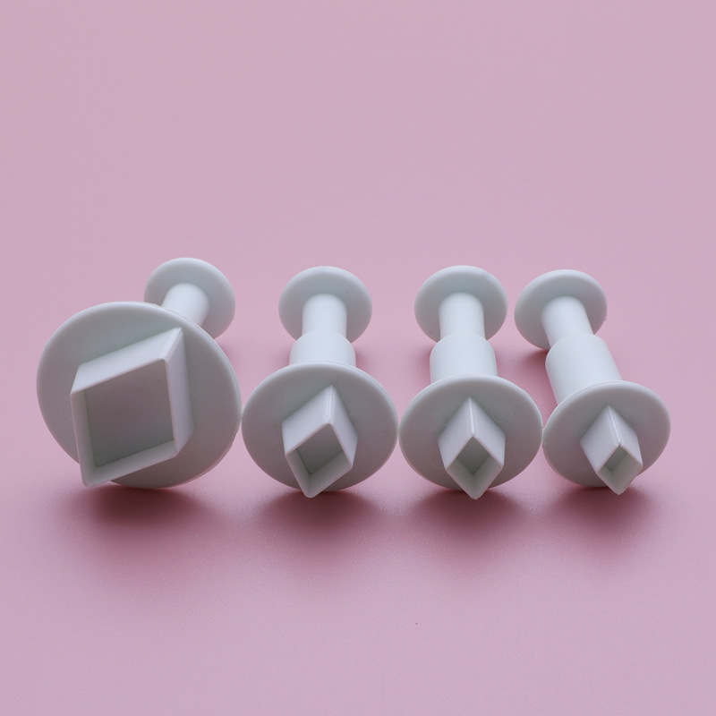 Geometrijska forma za fondant – potisna gravura, ABS, oblici srca, kruga i petokrake zvjezdice