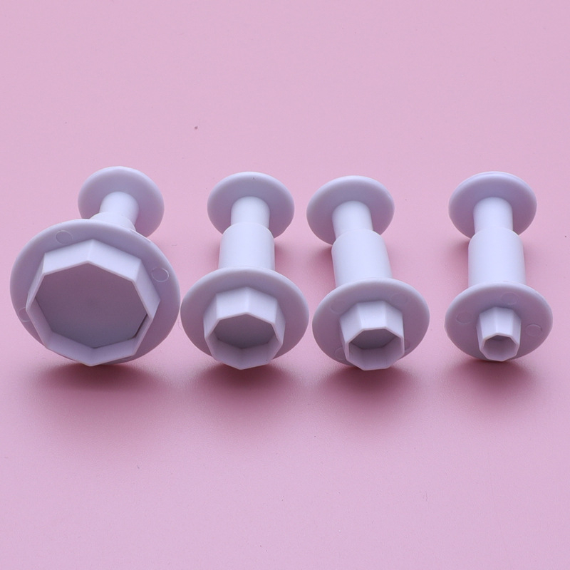 Geometrijska forma za fondant – potisna gravura, ABS, oblici srca, kruga i petokrake zvjezdice