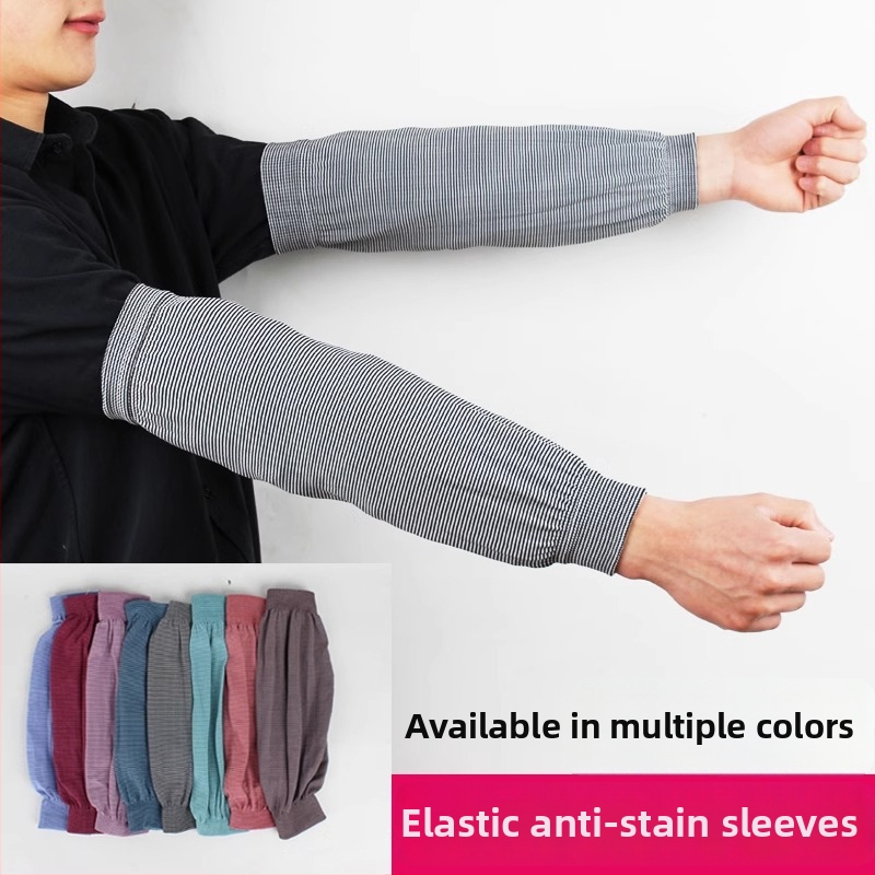 Good Care Pletené návleky na paže - dlhé, elastické, zosilnené, odolné voči prachu a priedušné pre prácu