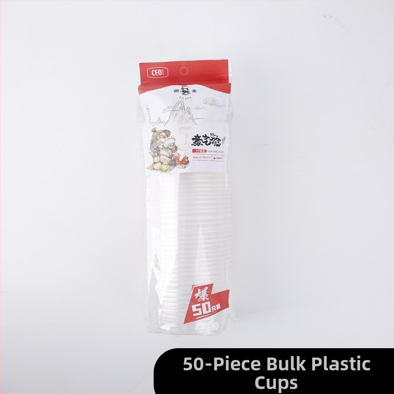 Jednokratna plastična zdjela, 350 ml, okrugla, prozirna, srednja debljina