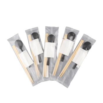 Σετ μιας χρήσης ξυλάκια και σετ αμερικανικών κουταλιών, μπαμπού για takeout, Jiayu μάρκα, προέλευση Zhejiang, υλικό μπαμπού, ασφαλές για φούρνο μικροκυμάτων, βιοδιασπάσιμο