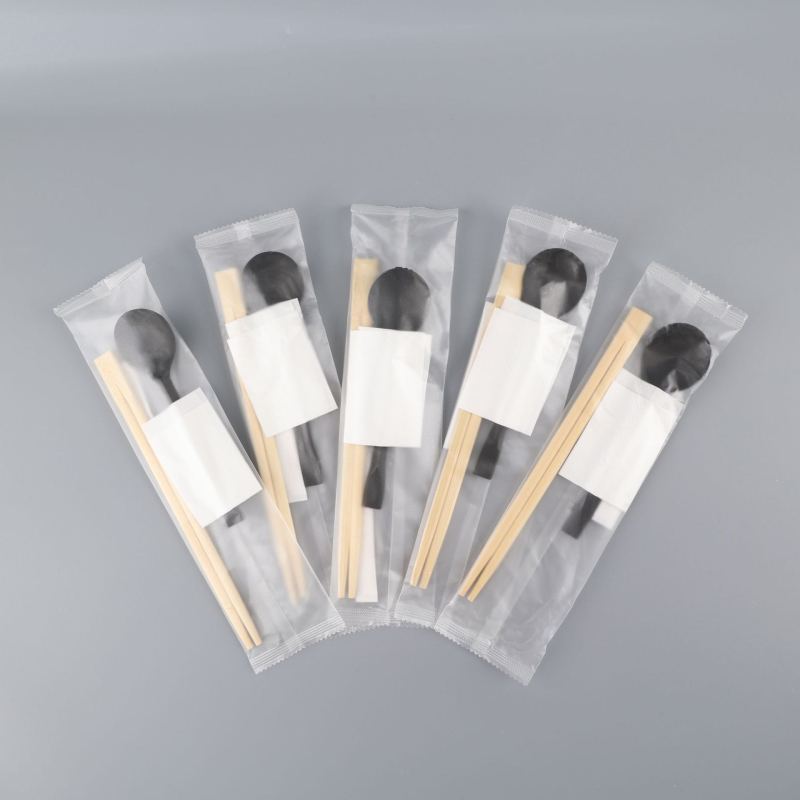 Σετ μιας χρήσης ξυλάκια και σετ αμερικανικών κουταλιών, μπαμπού για takeout, Jiayu μάρκα, προέλευση Zhejiang, υλικό μπαμπού, ασφαλές για φούρνο μικροκυμάτων, βιοδιασπάσιμο