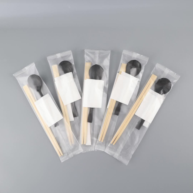 Σετ μιας χρήσης ξυλάκια και σετ αμερικανικών κουταλιών, μπαμπού για takeout, Jiayu μάρκα, προέλευση Zhejiang, υλικό μπαμπού, ασφαλές για φούρνο μικροκυμάτων, βιοδιασπάσιμο