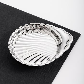 Плодова чиния от неръждаема стомана с форма на раковина – Нордически стил, неравна форма, не е подходяща за микровълнова печка