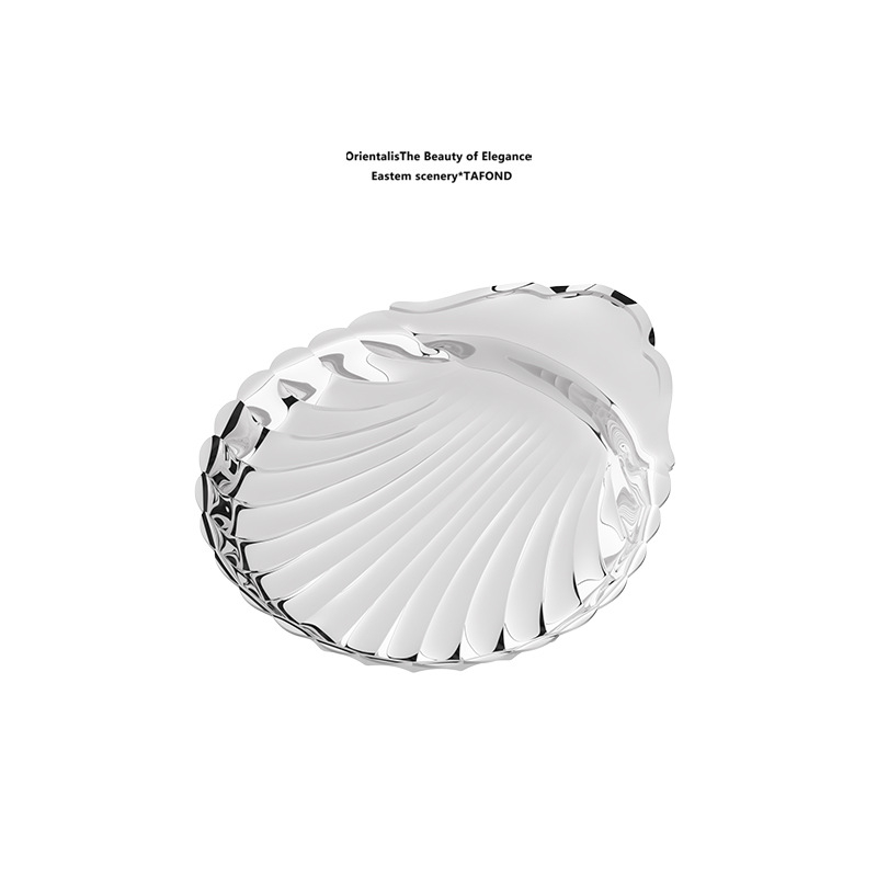 Плодова чиния от неръждаема стомана с форма на раковина – Нордически стил, неравна форма, не е подходяща за микровълнова печка