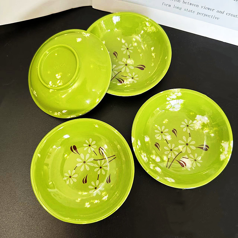 Tanjur za ocat, melaminirani tanjur koji oponaša porcelin, plastični, moderni minimalistički stil