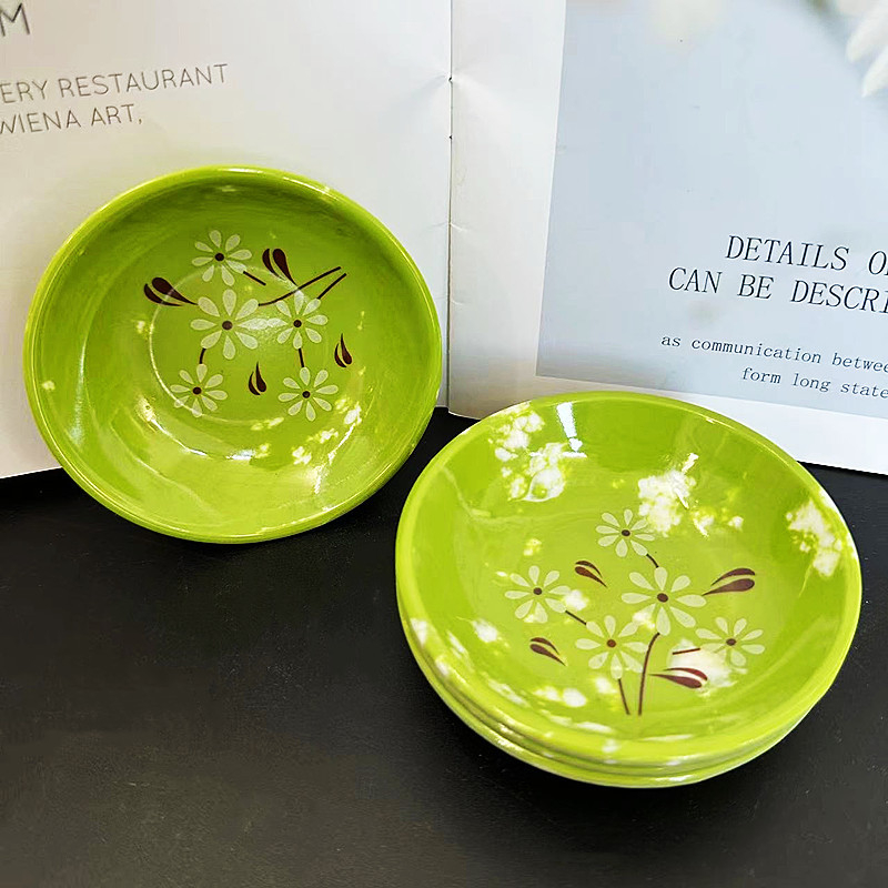 Tanjur za ocat, melaminirani tanjur koji oponaša porcelin, plastični, moderni minimalistički stil